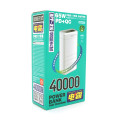 Портативное зарядное устройство Power Bank RPP-310 40000mAh 65W QC+PD для быстрой зарядки USB и Type-C с LED индикатором 0.92кг Коробка Портативное зарядное устройство Power Bank RPP-310 40000mAh 65W QC+PD для быстрой зарядки USB и Type-C с LED индикатором 0.92кг Коробка