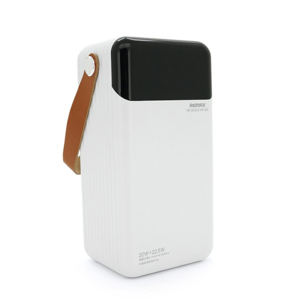 Повербанк Remax RPP-565 60000mAh, 2USB+Type-C+Lightning, QC/PD, 22.5W, Черный/Белый, 1.34кг Повербанк Remax RPP-565 60000mAh, 2USB+Type-C+Lightning, QC/PD, 22.5W, Черный/Белый, 1.34кг