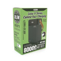 Повербанк Remax RPP-566 80000mAh с 3USB, Type-C и Lighting для зарядки устройств, 20W, черный, 1.74kg Повербанк Remax RPP-566 80000mAh с 3USB, Type-C и Lighting для зарядки устройств, 20W, черный, 1.74kg