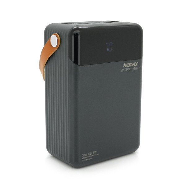 Повербанк Remax RPP-566 80000mAh с 3USB, Type-C и Lighting для зарядки устройств, 20W, черный, 1.74kg Повербанк Remax RPP-566 80000mAh с 3USB, Type-C и Lighting для зарядки устройств, 20W, черный, 1.74kg