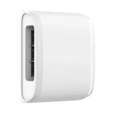 Сповіщувач руху Ajax DualCurtain Outdoor White для охоронної системи з ІЧ-сенсорами, дальністю виявлення до 15 м, сумісний з Hub Plus, Hub 2, Hub 2 Plus, ReX