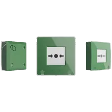 Сповіщувач Ajax Manual Call Point (Green) для охоронної системи з кнопками тривоги та індикацією станів