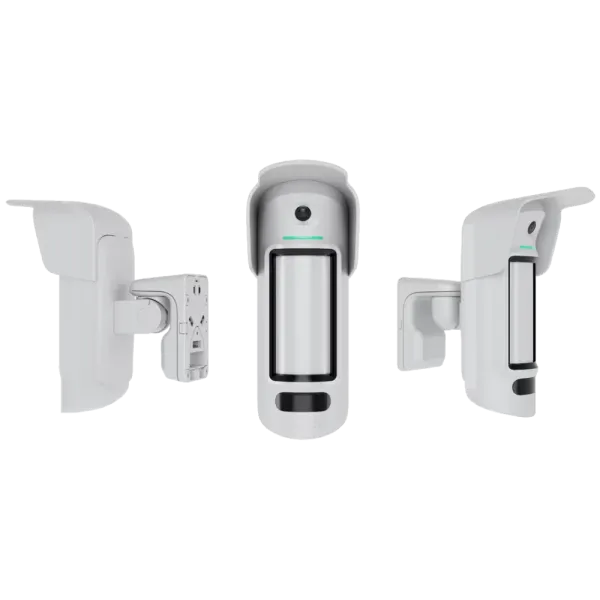 Датчик руху Ajax MotionCam Outdoor HighMount (PhOD) white для охоронної системи з камерою, чутливість до 15 м, захист від хибних тривог, фото за тривогою Датчик руху Ajax MotionCam Outdoor HighMount (PhOD) white для охоронної системи з камерою, чутливість до 15 м, захист від хибних тривог, фото за тривогою