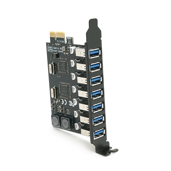 Контролер PCI-Е => USB 3.0, 7 портів, 5Gbps, BOX Контролер PCI-Е => USB 3.0, 7 портів, 5Gbps, BOX