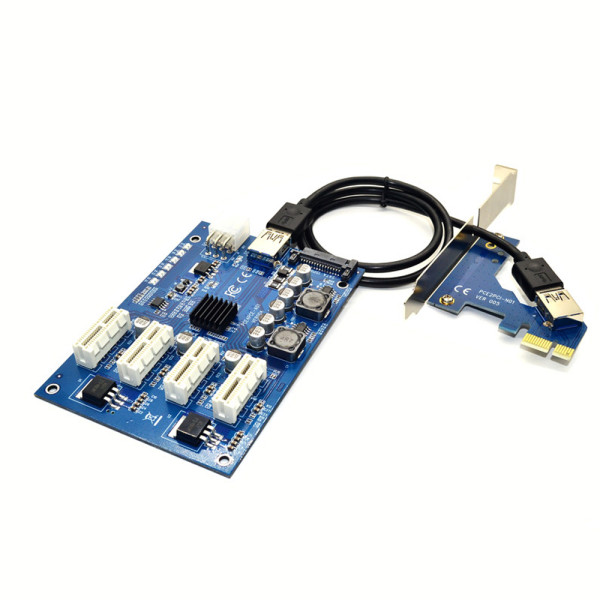 Сплиттер-разветвитель-хаб PCI-e x 1 на 3 порта х 1, BOX Сплиттер-разветвитель-хаб PCI-e x 1 на 3 порта х 1, BOX