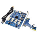 Сплиттер-разветвитель-хаб PCI-e x 1 на 3 порта х 1, BOX Сплиттер-разветвитель-хаб PCI-e x 1 на 3 порта х 1, BOX