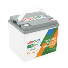 Акумуляторна батарея LiFePO4 Redodo 12.8V 50Ah 640Wh з BMS 50A для сонячних станцій, кемперів, резервного та автономного живлення