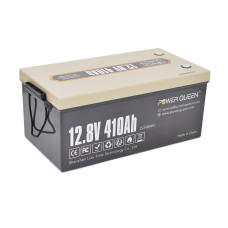 Акумуляторна батарея LiFePO4 Power Queen 12.8V 410Ah , 5240Wh, BMS 250A, ≥4000 циклів, 522*240*218 мм Акумуляторна батарея LiFePO4 Power Queen 12.8V 410Ah , 5240Wh, BMS 250A, ≥4000 циклів, 522*240*218 мм