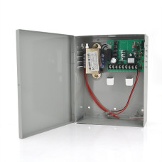 Импульсный блок питания PSU-1018-10А 12V 10A для видеонаблюдения и охранных систем с поддержкой АКБ 12V 7-10Ah в металлическом корпусе