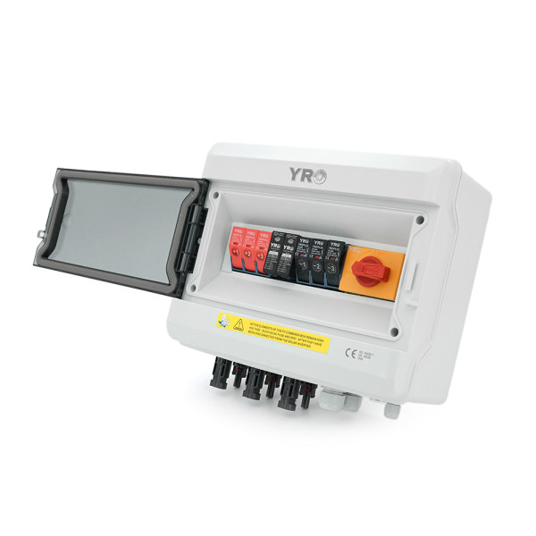 Комбінатор для сонячних систем YRPVB-3/1CB DC1000V з блискавкозахистом (3 входи/1 вихід) (струм 32А 1000В) Комбінатор для сонячних систем YRPVB-3/1CB DC1000V з блискавкозахистом (3 входи/1 вихід) (струм 32А 1000В)