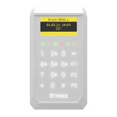 Сенсорна OLED клавіатура Tiras K-PAD OLED (white) для систем управління та автоматизації з ємнісним сенсором та OLED-дисплеєм