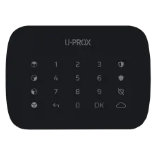 Бездротова сенсорна клавіатура U-Prox Keypad G4 Black для охоронних систем з підсвіткою кнопок та звуковим індикатором затримки