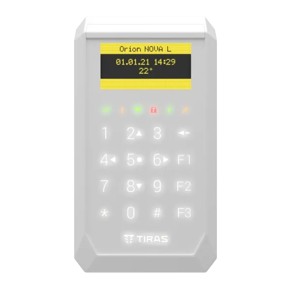 Сенсорна OLED клавіатура Тірас Tiras K-PAD OLED+ white Сенсорна OLED клавіатура Тірас Tiras K-PAD OLED+ white