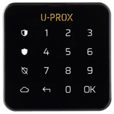 Бездротова сенсорна клавіатура U-Prox Keypad G1 Black для охоронної системи з кодом доступу та звуковим індикатором