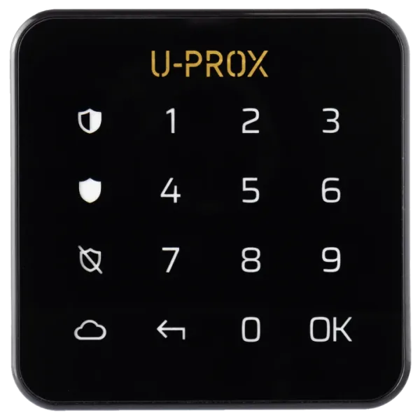 Бездротова сенсорна клавіатура U-Prox Keypad G1 Black для охоронної системи з кодом доступу та звуковим індикатором