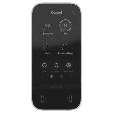 Клавіатура TouchScreen Ajax KeyPad (8EU) white для охоронної системи з сенсорним екраном 5 дюймів та звуковою індикацією