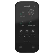 Клавіатура TouchScreen для охоронної системи Ajax KeyPad 8EU Black з сенсорним екраном і звуковою індикацією