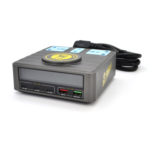 Зарядна станція MECHANIC S-Power для дому та офісу з PD 3.1 3x100 Вт, QC3.0, USB-A, Qi та 3 розетками 220 В для живлення ноутбуків і гаджетів Зарядна станція MECHANIC S-Power для дому та офісу з PD 3.1 3x100 Вт, QC3.0, USB-A, Qi та 3 розетками 220 В для живлення ноутбуків і гаджетів