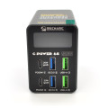 Зарядная станция с цифровой индикацией MECHANIC C-Power 6S, 2*USB-A, 2*QC3.0-5В3А,9В2A,12В1.5А, 2*PD3.1-5В3А,9В2.22A,12В1.67А, 220V/50W.150*100*50mm