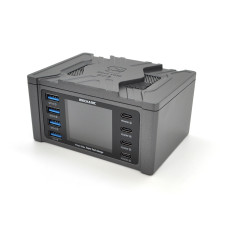 Зарядна станція з цифровою індикацією V-Power 8 Max для одночасного заряджання смартфонів, планшетів та ноутбуків PD 3.1 QC 3.0 115 Вт