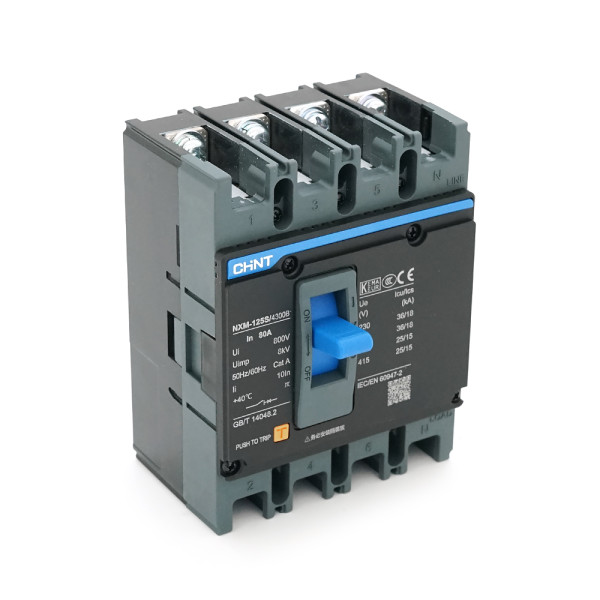 Автоматичний вимикач змінного струму NXM-125S-4300B 80A 415V 4P 25/15kA 8kV для промислового електроживлення Автоматичний вимикач змінного струму NXM-125S-4300B 80A 415V 4P 25/15kA 8kV для промислового електроживлення