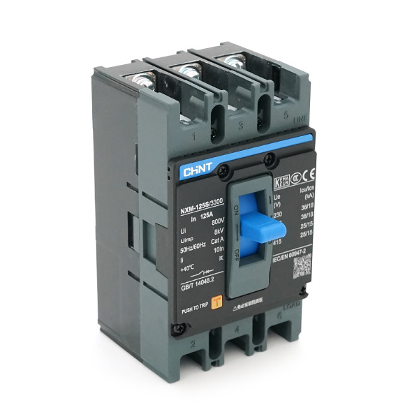Автоматичний вимикач змінного струму NXM-125S-3300 3P 125A 415V 25/15kA 8kV для захисту електричних систем підприємства