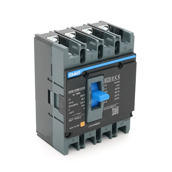 Автоматичний вимикач змінного струму NXM-125S-4300B 100A 4P 415V 25/15kA 8kV для захисту електромережі в промислових та комерційних об’єктах Автоматичний вимикач змінного струму NXM-125S-4300B 100A 4P 415V 25/15kA 8kV для захисту електромережі в промислових та комерційних об’єктах