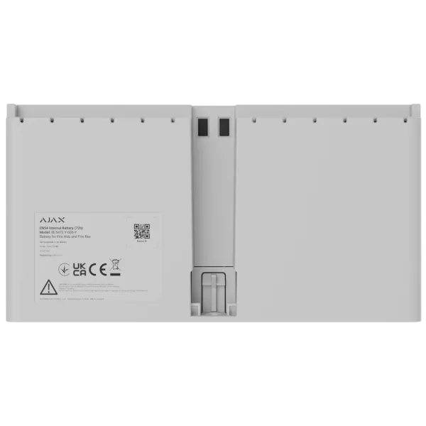 Акумуляторна батарея 8 × 18650 EN54 Internal Battery (72h) для пожежної сигналізації Fire Hub і Fire Rex, 7,4 В, 10 А·год, 3,2 А, біла Акумуляторна батарея 8 × 18650 EN54 Internal Battery (72h) для пожежної сигналізації Fire Hub і Fire Rex, 7,4 В, 10 А·год, 3,2 А, біла