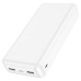 Повербанк HOCO J100A 20000mAh портативный аккумулятор для зарядки смартфонов и планшетов, USB+Type-C 2A, белый