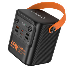 Power Bank HOCO J152 Pro 80000mAh, 4USB/2Type-C, 22.5W+65W, ліхтарик, Black, 1,380kg, Box Power Bank HOCO J152 Pro 80000mAh, 4USB/2Type-C, 22.5W+65W, ліхтарик, Black, 1,380kg, Box