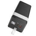 Power Bank HOCO J86A 50000mAh, 2USB+Type-C, 22.5W+PD20W, ліхтарик, Black, 0.975kg Power Bank HOCO J86A 50000mAh, 2USB+Type-C, 22.5W+PD20W, ліхтарик, Black, 0.975kg