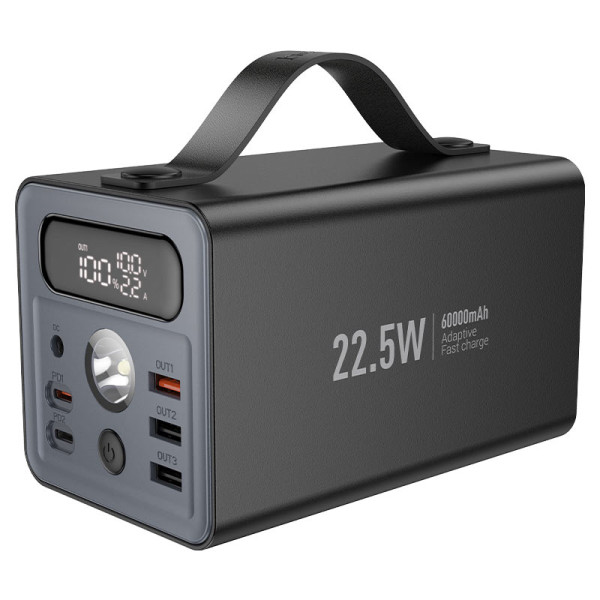 Power Bank HOCO J138 60000mAh, 22.5W+PD 20W, Black, 1.20kg, Black, Box Power Bank HOCO J138 60000mAh, 22.5W+PD 20W, Black, 1.20kg, Black, Box