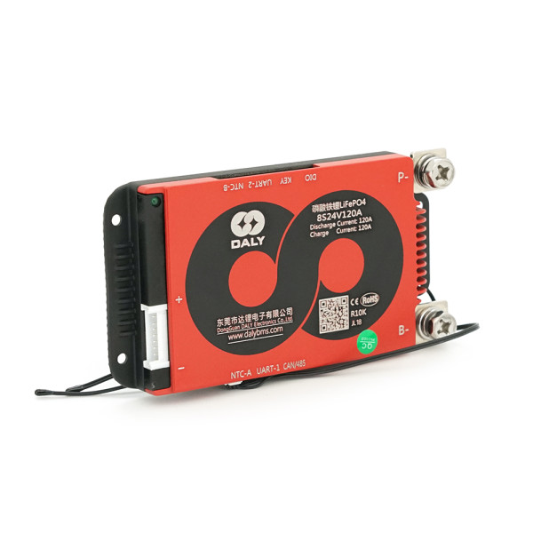 Смарт контроллер BMS 24V 8S 120A с Bluetooth для LiFePO4 аккумуляторов, управление зарядом и разрядом, защита от перезаряда и переразряда Смарт контроллер BMS 24V 8S 120A с Bluetooth для LiFePO4 аккумуляторов, управление зарядом и разрядом, защита от перезаряда и переразряда