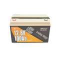Акумуляторна батарея LiFePO4 12.8V 100Ah 1280Wh з BMS 100A для сонячних систем і кемпінгу, робота при низьких температурах, 329×172×214 мм Акумуляторна батарея LiFePO4 12.8V 100Ah 1280Wh з BMS 100A для сонячних систем і кемпінгу, робота при низьких температурах, 329×172×214 мм