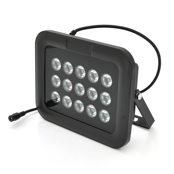 ИК-прожектор GY-IR80015. 12В, 15Вт, 15LED, IP66, 850нм, угол обзора 90°, дальность до 150 м. ИК-прожектор GY-IR80015. 12В, 15Вт, 15LED, IP66, 850нм, угол обзора 90°, дальность до 150 м.