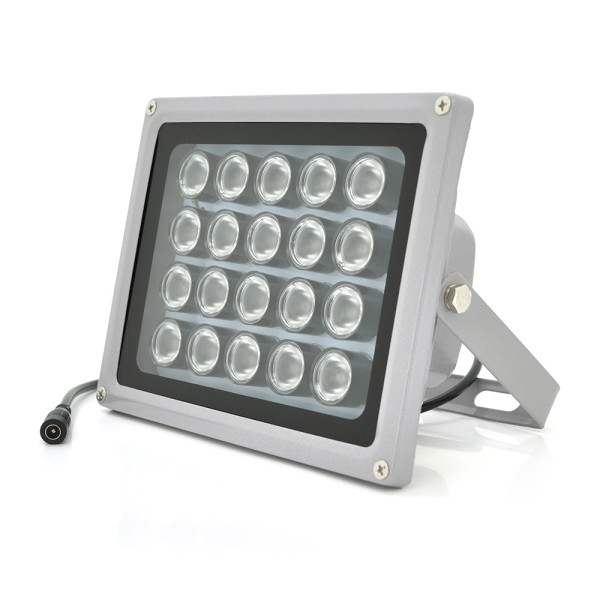 ИК-прожектор GY-IR20. 12В, 40Вт, 20LED, IP66, 850Нм, угол обзора 90°, дальность до 150м.
