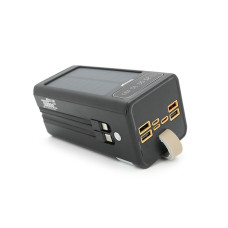 Внешний аккумулятор power bank Linkage LKP-47 50000mAh Solar 22.5W с кабелями Type-C и Lightning для зарядки мобильных устройств