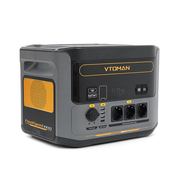 Портативная зарядная станция VTOMAN FLACHSPEED 1000W для автономного электроснабжения оборудования и резервного питания LiFePO4 828 Вт·ч расширяемая до 2376 Вт·ч Портативная зарядная станция VTOMAN FLACHSPEED 1000W для автономного электроснабжения оборудования и резервного питания LiFePO4 828 Вт·ч расширяемая до 2376 Вт·ч