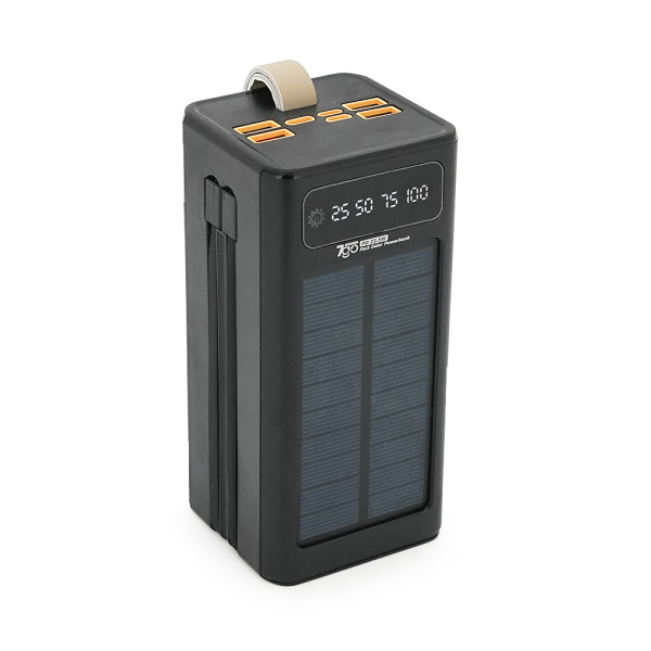 Павербанк 7GO GPW-01 50000mAh для смартфонов и гаджетов с солнечной панелью, быстрой зарядкой PD22.5W и дисплеем LCD Павербанк 7GO GPW-01 50000mAh для смартфонов и гаджетов с солнечной панелью, быстрой зарядкой PD22.5W и дисплеем LCD