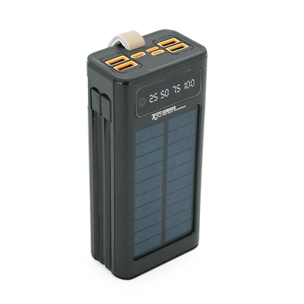 Повербанк Powerbank 7GO GPW-09 30000mAh Solar 22.5W з LCD дисплеєм Type-C вхід 2xUSB-C 4xUSB-A для зарядки смартфонів та гаджетів Повербанк Powerbank 7GO GPW-09 30000mAh Solar 22.5W з LCD дисплеєм Type-C вхід 2xUSB-C 4xUSB-A для зарядки смартфонів та гаджетів