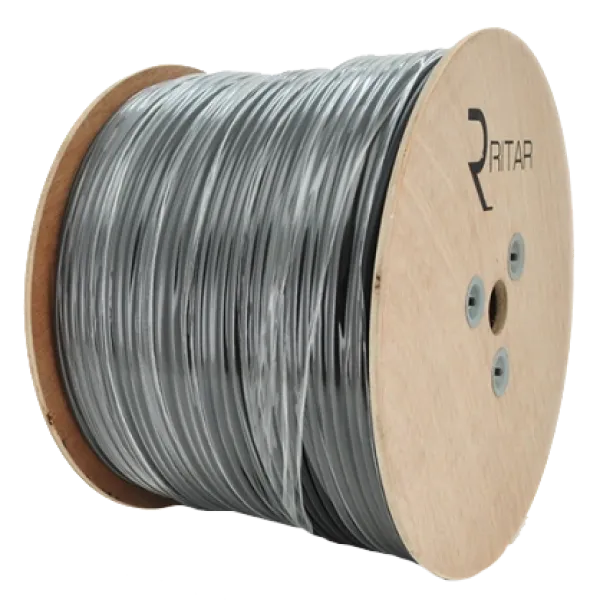 Кабель коаксіальний з живленням 305 м RITAR B305-RG59CU + 2x0.5mm CU, 0,81 мм.CU, 64x0.12m CCA Кабель коаксіальний з живленням 305 м RITAR B305-RG59CU + 2x0.5mm CU, 0,81 мм.CU, 64x0.12m CCA