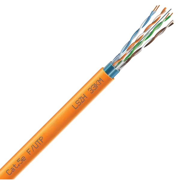 Кабель витая пара ЗЗЦМ (FTP медь безгалогенный LSZH) Cat. 5e F/UTP LSZH 4х2х24 AWG (7091004) бухта 305м. Кабель витая пара ЗЗЦМ (FTP медь безгалогенный LSZH) Cat. 5e F/UTP LSZH 4х2х24 AWG (7091004) бухта 305м.