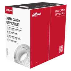 Кабель внутрішній UTP CAT5e 305 м (0.5 мм) DH-PFM920I-5EU-U для відеоспостереження, витая пара для охоронних систем, чиста мідь, надійний захист, Ethernet-живлення