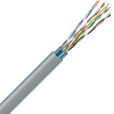 Кабель FTP мідь внутрішній ЗЗКМ Cat. 6 F/UTP 4x2x23 AWG (К) (70910061) бух. 500м
