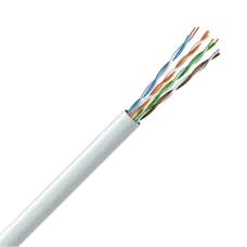 Кабель Cat. 5e U/UTP 4х2х24 AWG для відеоспостереження, бухта 305м, максимальний опір 95 Ω/км, висока міцність на роздавлювання та ідеальна ізоляція