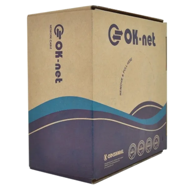 Кабель для зовн. робіт, з жилами живлення, 305 м OK-Net КПП-ВП (100) 4*2*0,51+2*0,75 мм2 (U/UTP-cat.5Е) Кабель для зовн. робіт, з жилами живлення, 305 м OK-Net КПП-ВП (100) 4*2*0,51+2*0,75 мм2 (U/UTP-cat.5Е)