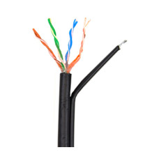 Кабель мережевий UTP з тросом бухта 305м 4*2*0.5-CU PE MT CAT5е
