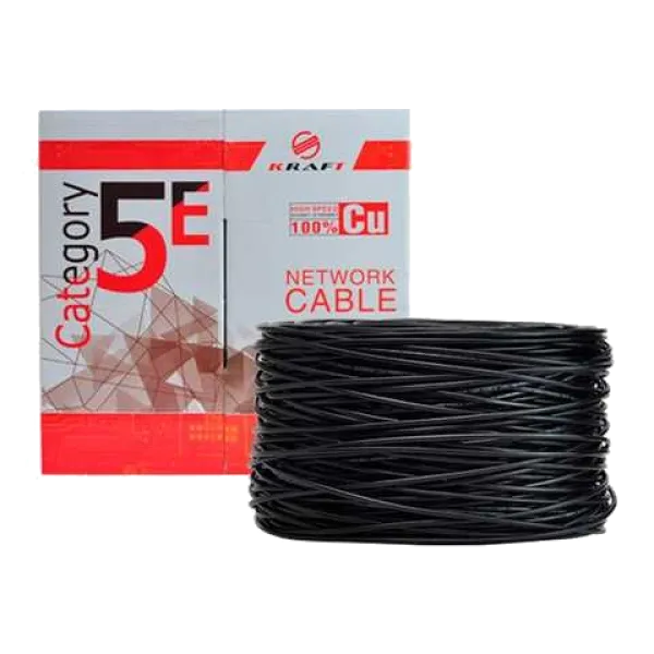 Кабель біметал зовнішній 305 м KRAFT UTP CAT5E 0.5 CCA