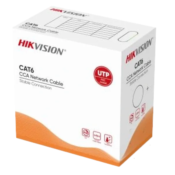 Кабель Hikvision DS-1LN6UU/CCA CAT6 U/UTP grey (305м) Кабель Hikvision DS-1LN6UU/CCA CAT6 U/UTP grey (305м)