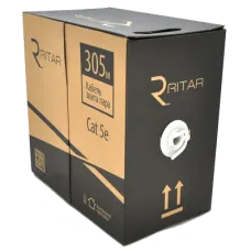 Кабель Ritar внутрішній КВП UTP (4*2*0.5) 4p 24 AWG (305м) сірий